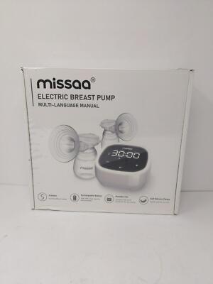MISSAA Double Electric Breast Pump, Hands Free 5 Modes & 7 Levels Portable NEW