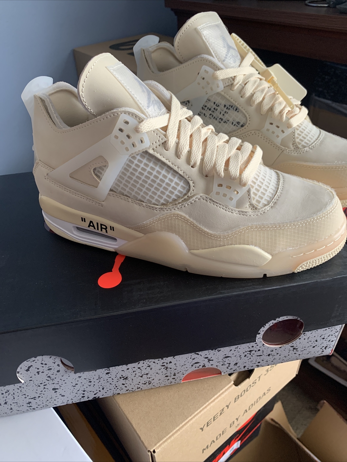 Off White Nike Air Jordan 4 Retro Sail 