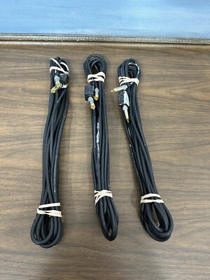 MIT MITV Video Standard 75 Ohm RCA Video Cable 20  long each (lot of 3 )