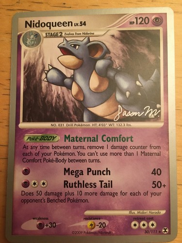 Nidoqueen Lv.54 30/111 2009 World Championships Pokemon Card