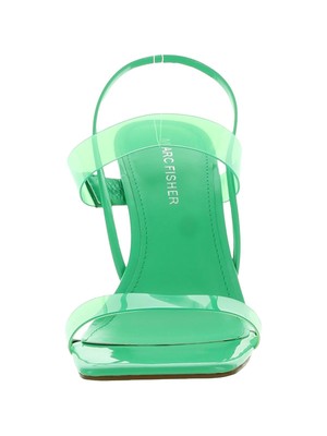 Женские зеленые босоножки-слипоны на шпильке MARC FISHER 9,5 М