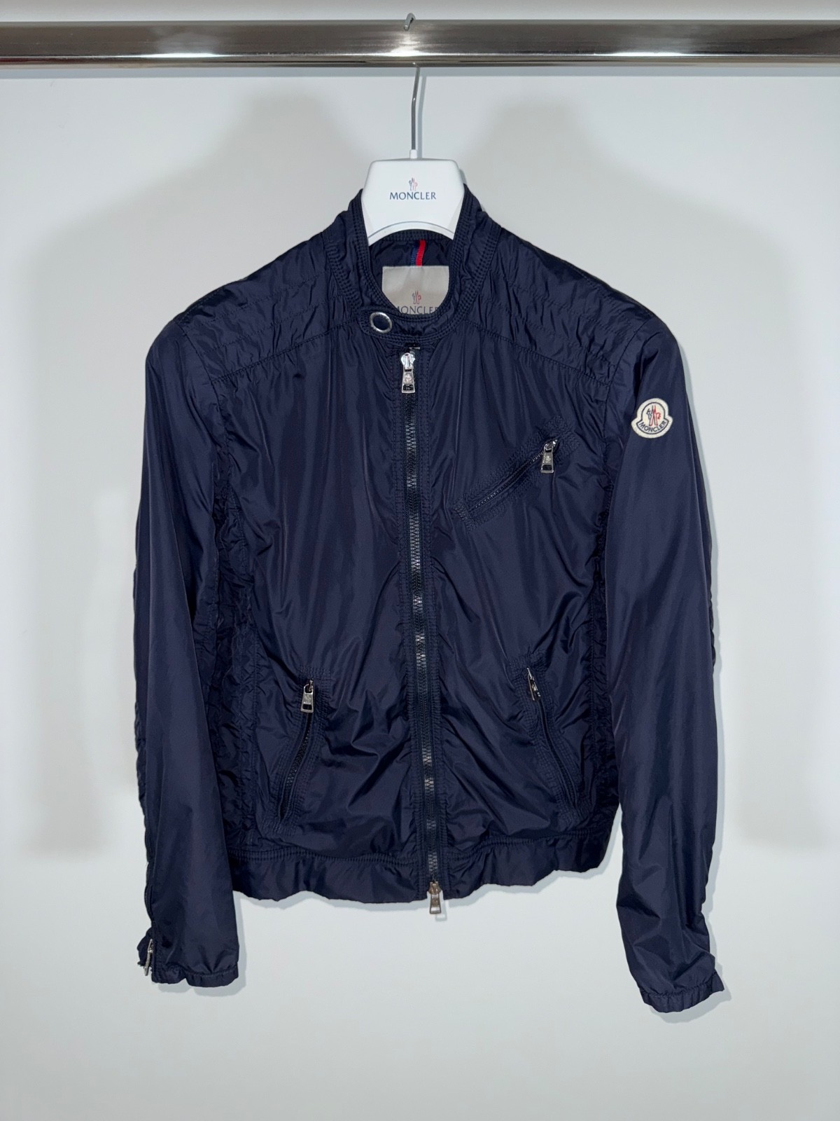 Moncler Jacket Kiwi Size 1 (S) Navy Blue | eBay