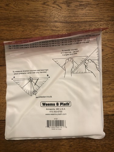 Weem & Plath Protractor Triangle with Handle