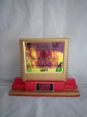 Custom Video Game Art Cloak & Dagger 1984 40th Anniversary Cartridge Display.