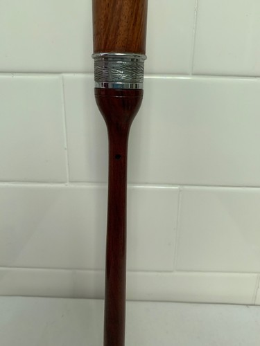 Beautiful Highland Style Bagpipe Chanter Rosewood W/Nickel Engraved Ferrule