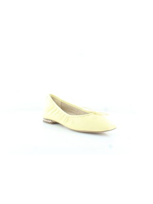 

Женские кожаные балетки SAM EDELMAN с желтой цепочкой и круглым носком, размер 8 м, Желтый, H5787L1