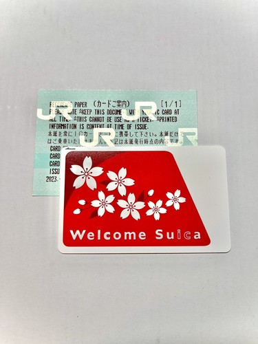 Welcome Suicaカード 桜デザイン JAPAN Welcome Suica SAKURA Prepaid Transportation IC card