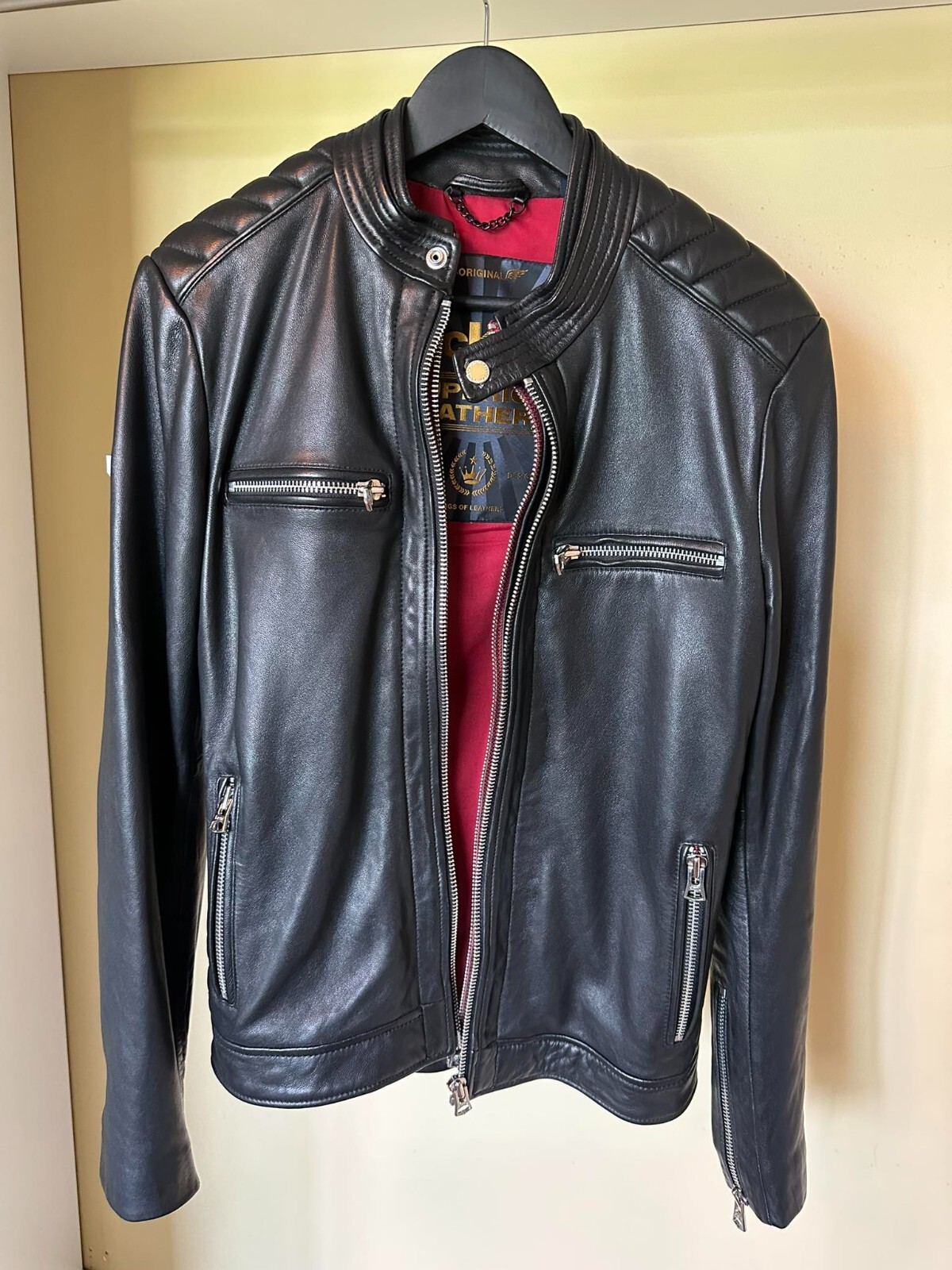 ジャケット・アウター Jent Louis:Single Leather Jacket Double Zip Single Leather Jacket – Jent Louis