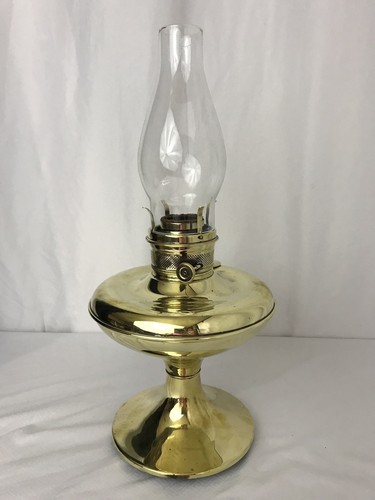 Antique Vtg Aladdin Style Brass Kerosene Parlor Lamp Oil Hurricane Lantern Light