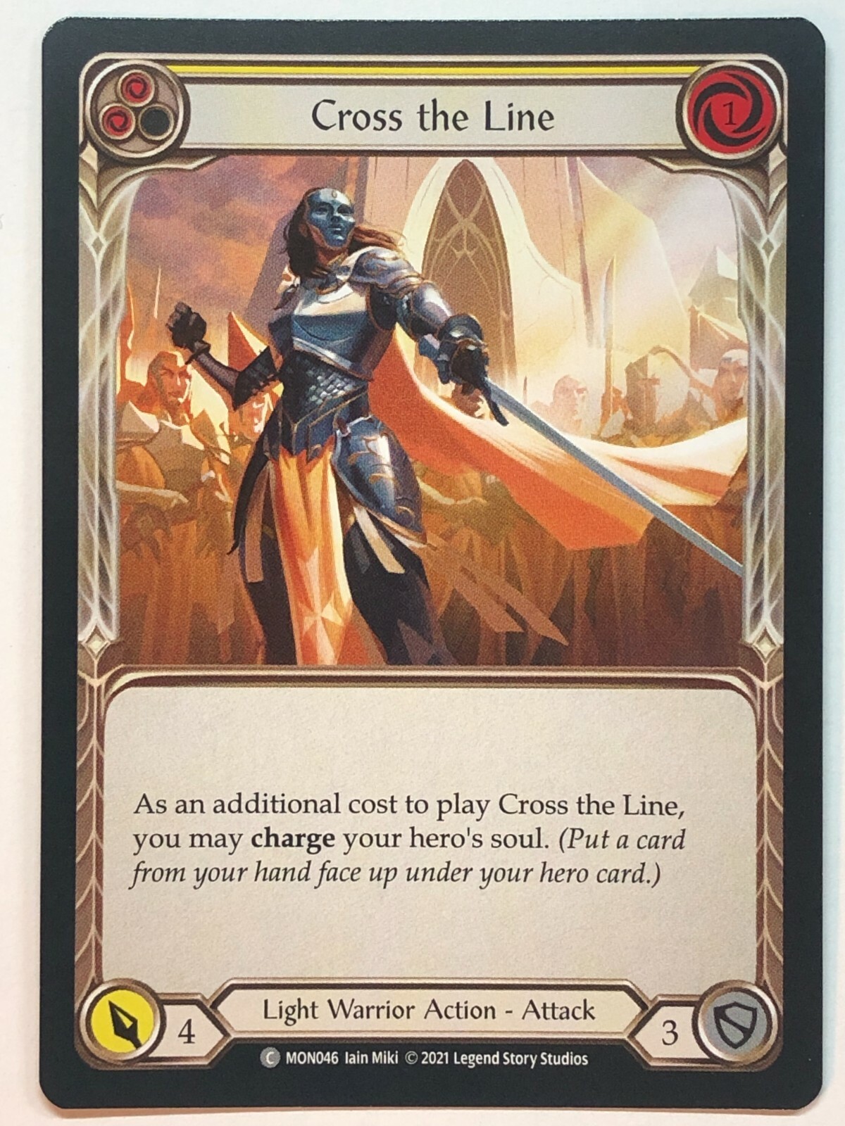 Flesh And Blood Monarch Cross the Line (Yellow) MON046 1st
