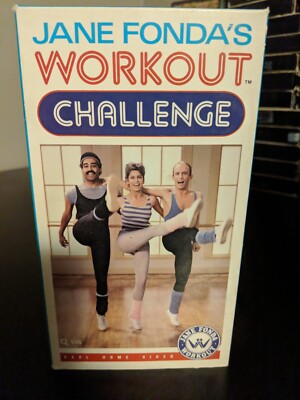 Jane Fonda's 90 Minutes Workout Challenge VHS Exercise 80s *BUY 2 GET 1 FREE*