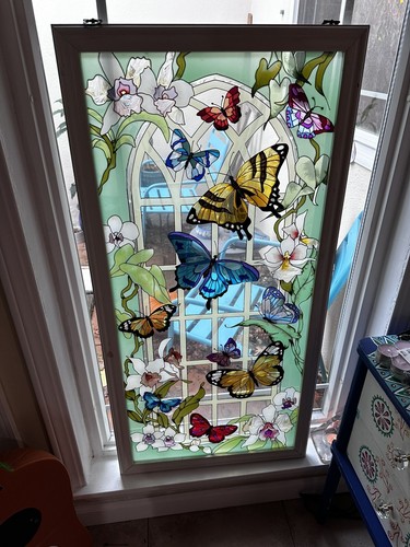 Joan Baker サンキャッチャー Joan Baker Designs STAINED GLASS Suncatcher CATS In