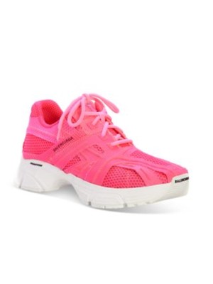 Женские розовые кроссовки на платформе BALENCIAGA с язычком и пяткой Phantom Toe 7