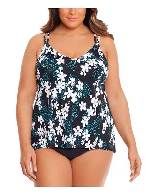 

SWIM SOLUTIONS Женский черный цельный купальник стрейч Full TUMMY CONTROL