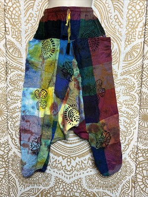 childrens Patchwork Alibaba pants trousers hippie/boho/alternative 7-8 years