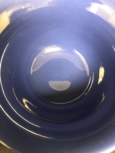 VINTAGE HALL RADIANT WARE BOWL BLUE 7-3/4