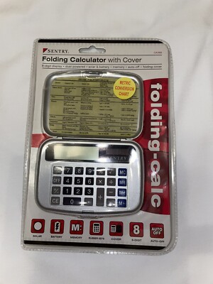 NEW Sealed Sentry Dual Power Folding Pocket Calculator 2006