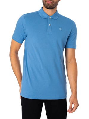 

Мужская рубашка-поло в тонкую полоску G-Star RAW Dunda, синяя, Синий, D11595-5864-8803