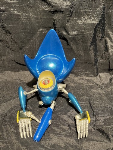 RARE METAL SONIC THE HEDGEHOG 10" LARGE Jazwares SEGA Figure Articulated (READ)