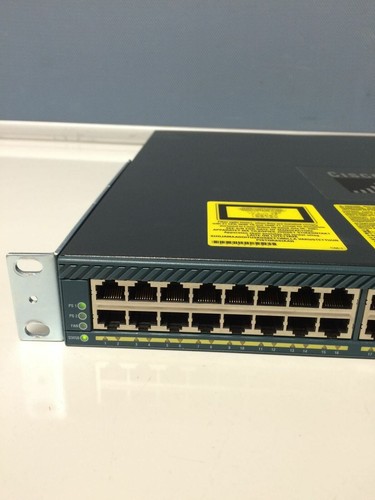 Cisco WS-C4948-S V09 48 Port Gigabit Ethernet Switch 2x PWR-C49-300AC RACKMOUNT