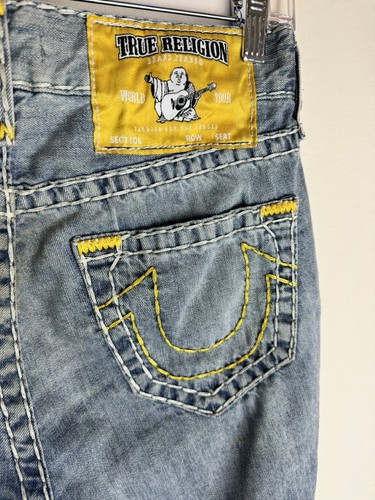 True Religion ストレートデニム 30 美品 True Religion Denim Jeans Straight with Flap Basic Mens Size
