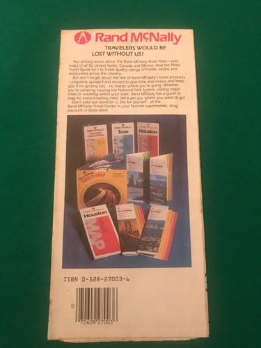 Arizona/ New Mexico Road Map, 1980, Rand McNally