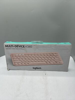 Logitech K380 Wireless Multi Device Bluetooth Keyboard Rose 920-009599