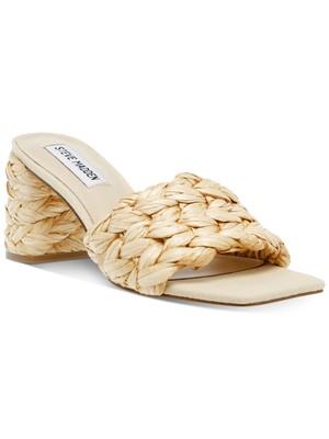 

STEVE MADDEN Женские бежевые босоножки без шнуровки на каблуке Laveda с блочным носком, 11 м, Бежевый, LAVE05S1