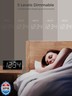 Alarm Clock for Bedroom, 2 Alarms Loud LED Big Display Plug in Simple Basic Digital Clock with USB Charging Port, Adjustable Volume, Dimmable, Snooze for Deep Sleepers Kids Elderly Home Office