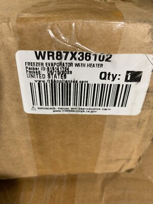 NEW OEM GE Freezer Evaporator W/ lokring connectors- WR87X36102