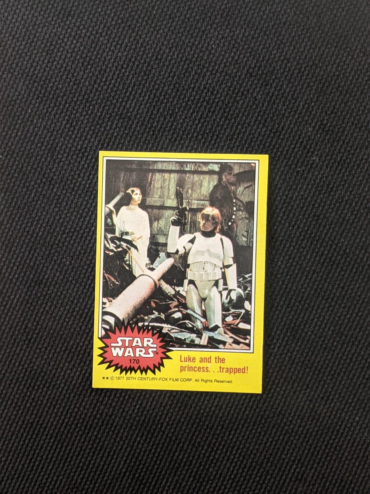 1977 Star Wars Series 3 Luke And The Princess...Trapped! Card #170