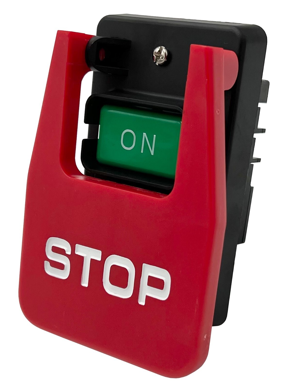美品 BUTTON WORKS 1694 STANDARD CALIFORNIA On-Off Switch Start-Stop Push Paddle Large Red Button 110