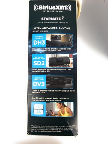 SD2 Portable Speaker Dock Sirius XM Radio W/ Vehicle Kit/dock