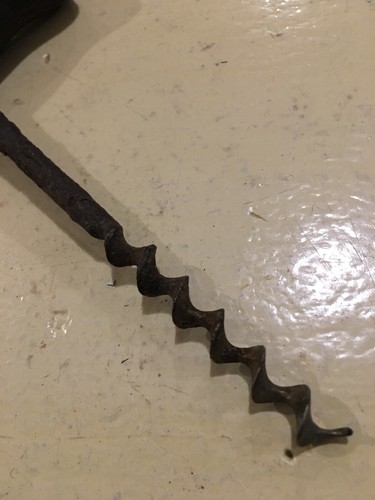 Old Antique Primitive Wood Handle Bottle Cork Opener