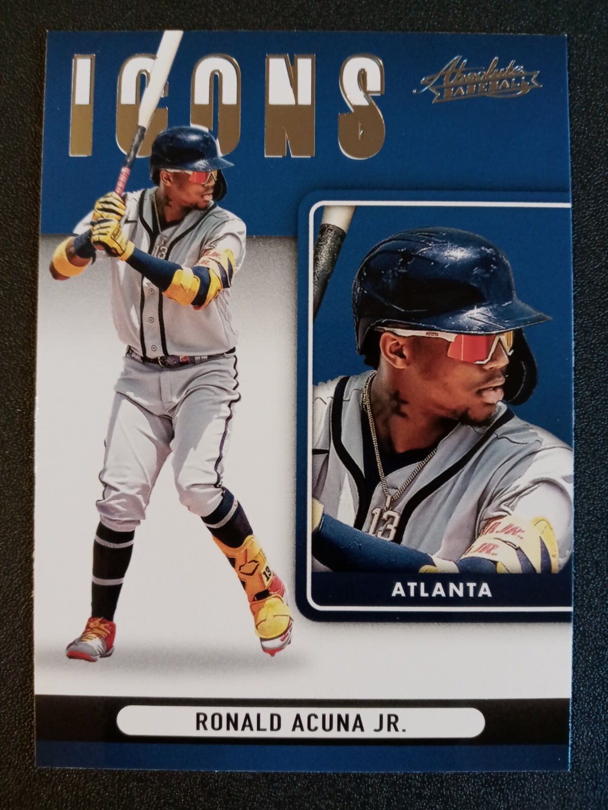 ronald acuna jr 3枚セット 2022 Panini Absolute Icons Ronald Acuna Jr. # I-3 Atlanta