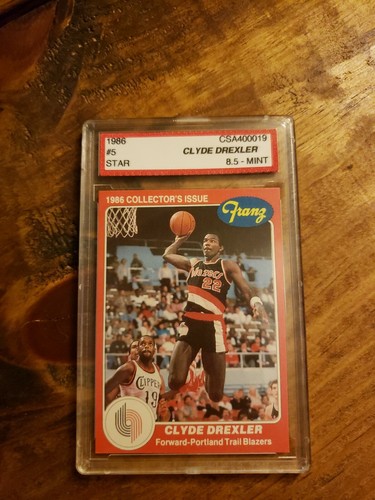 1985-86 Basketball Star Franz Collectors Issue Clyde Drexler