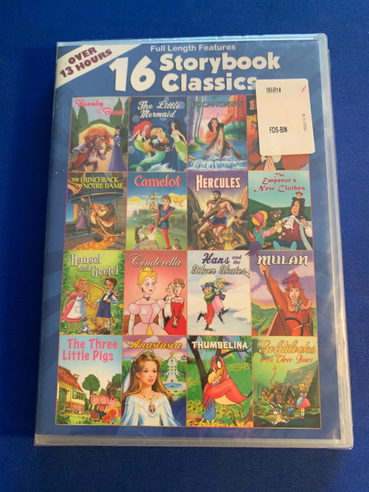 16 Storybook Classics (2-DVD) Full Screen………….BRAND NEW