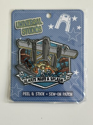 Universal Studios Exclusive Water World Sew On Patch New ALWAYS MAKE A SPLASH