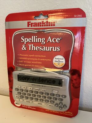 Franklin Spelling Ace & Thesaurus Model SA-206S Handheld Electronics