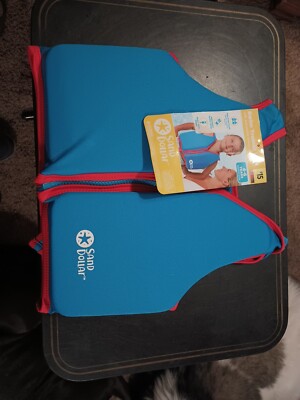 Sand Dollar Swim Trainer Vest Ages 4-6Years Max 50 Pounds - Blue NWT
