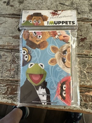 Vintage MUPPET SHOW Miss Piggy  Kermit Note CARDS New Henson 1980's Jim Henson