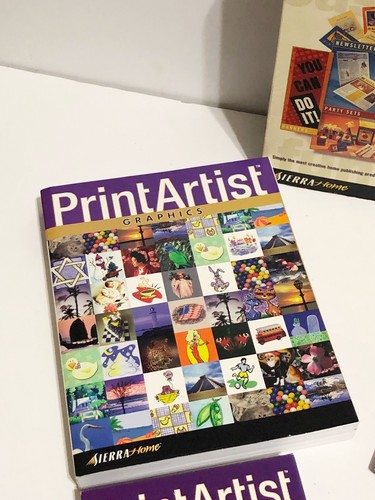 Print Artist GOLD Version 8.0 Home Publishing Windows 4 CDs Print Workshop