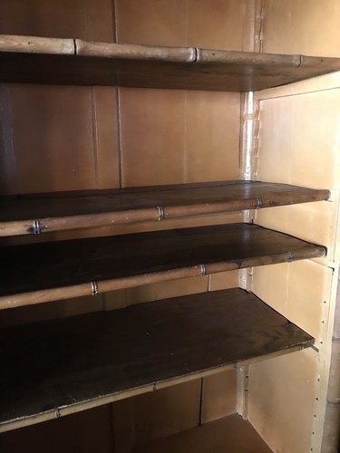 Antique BAMBOO Wood Multi Use Book Shelf