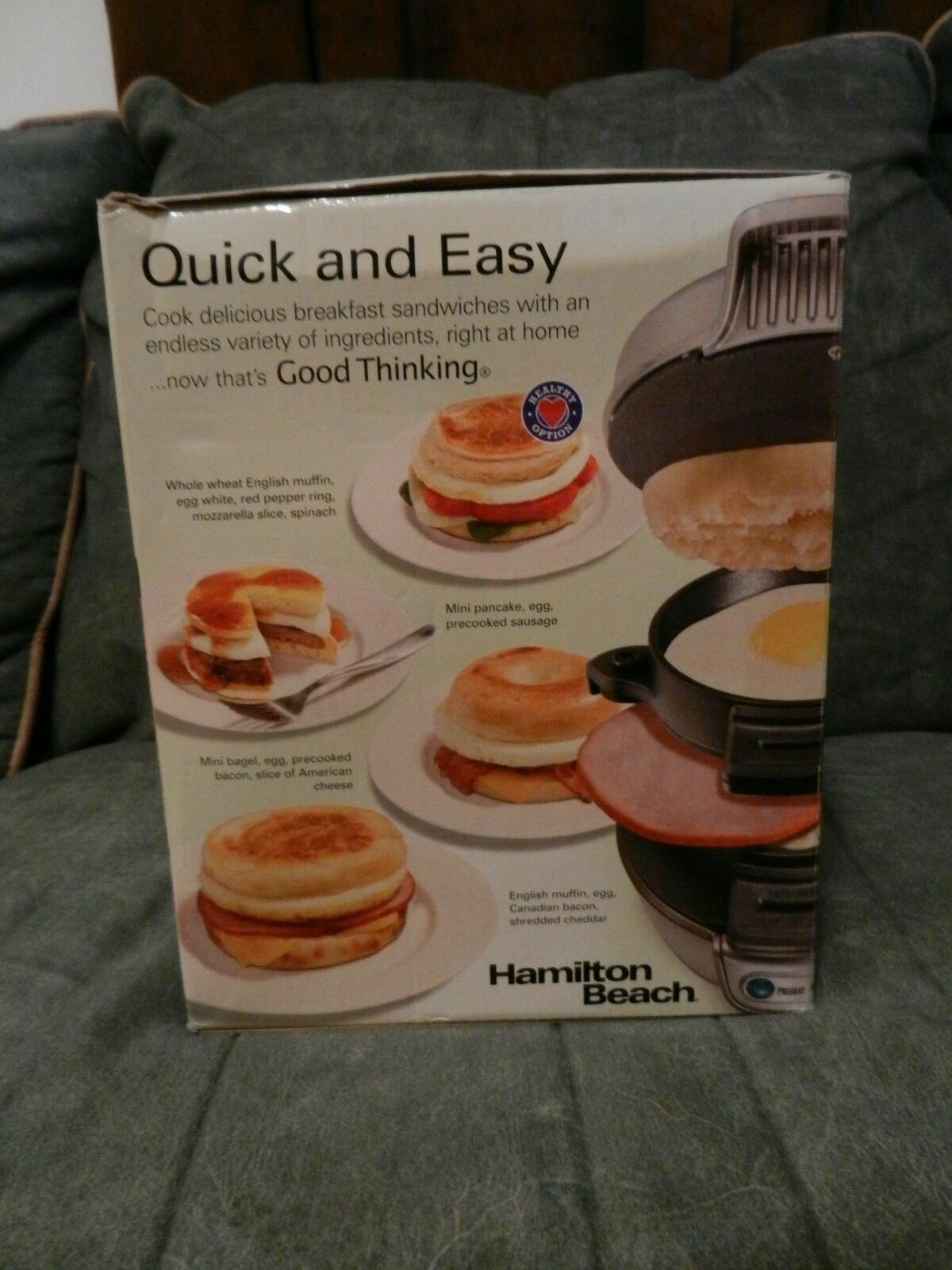 HAMILTON BEACH BREAKFAST SANDWICH MAKER #25475