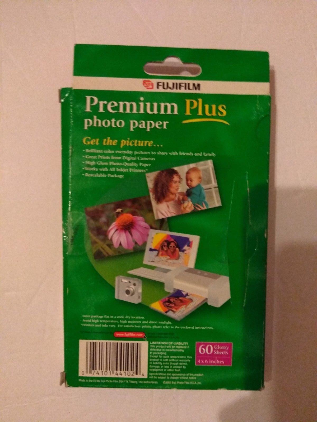 FUJIFILM Premium plus photo paper 60 glossy sheets