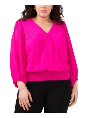 

Женский розовый топ с рукавом 3/4 на подкладке MSK WOMEN Plus