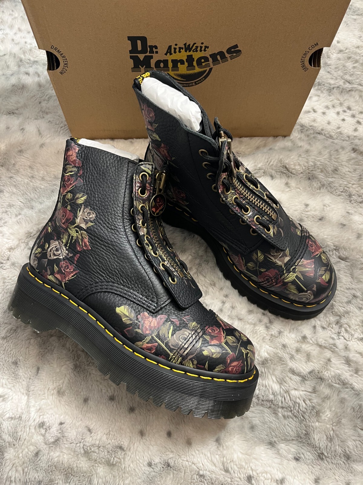 Cさん Dr.Martens Dr Martens 1460 Serena Collar Faux Fur Lined Lace Up Boots