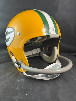 Bart Starr GREEN BAY PACKERS CUSTOM Game TK-5 Suspension Vintage Football Helmet