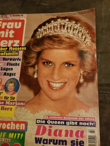 Princess Diana Article featured in Frau mit Herz NOVEMBER 96 Magazine .. 47