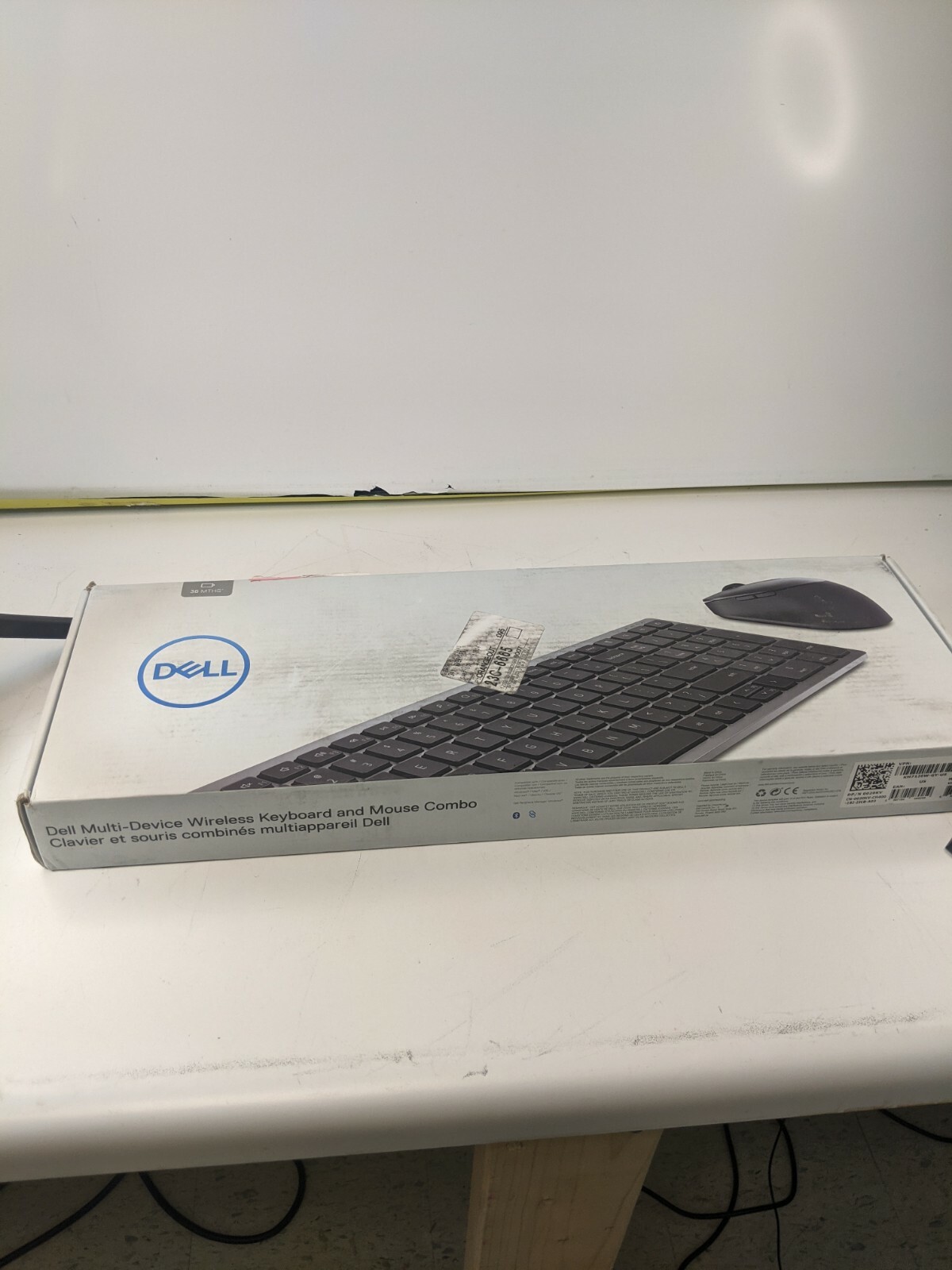 New Dell MultiDevice Wireless Keyboard and Mouse Combo KM7120WGYUSの